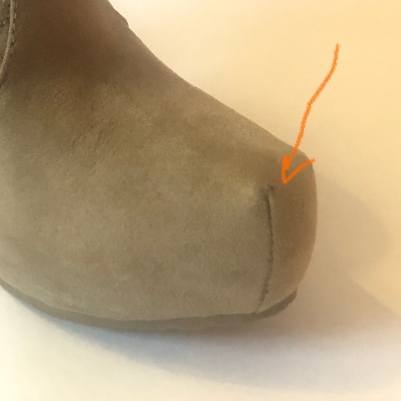 NEW Guess Platform Bootie - Suede, Zipper Tan - 8 - Picture 11 of 11